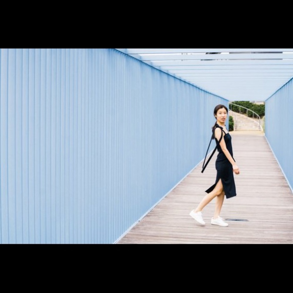 NWT Chic Navy Blue Tie Shoulder Sheath Dress - Picture 4 of 8